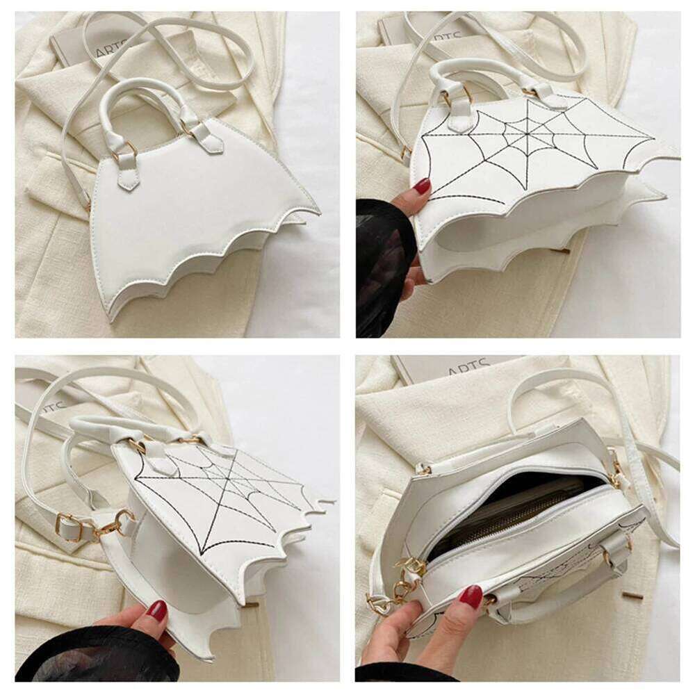 Women Small Shoulder Bat Wing Ladies Crossbody Bag Creative Chic PU Leather Fashion Halloween Props Outdoor Shopping Bags