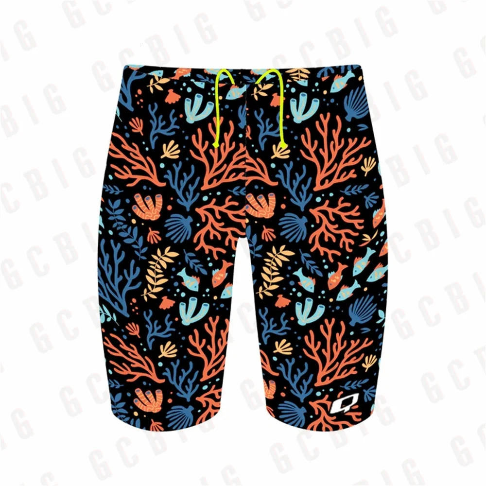 Mens Summer Trunks Swimwear Training Swim Shorts Trunks Swimsuits Jammers Sports Surf Shorts Beach Volleyball Swimming Pants 250530