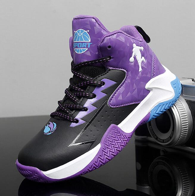 Children's basketball sneaker shoes for men in spring and summer new outdoor sports shoes for boys primary school students middle and large leath