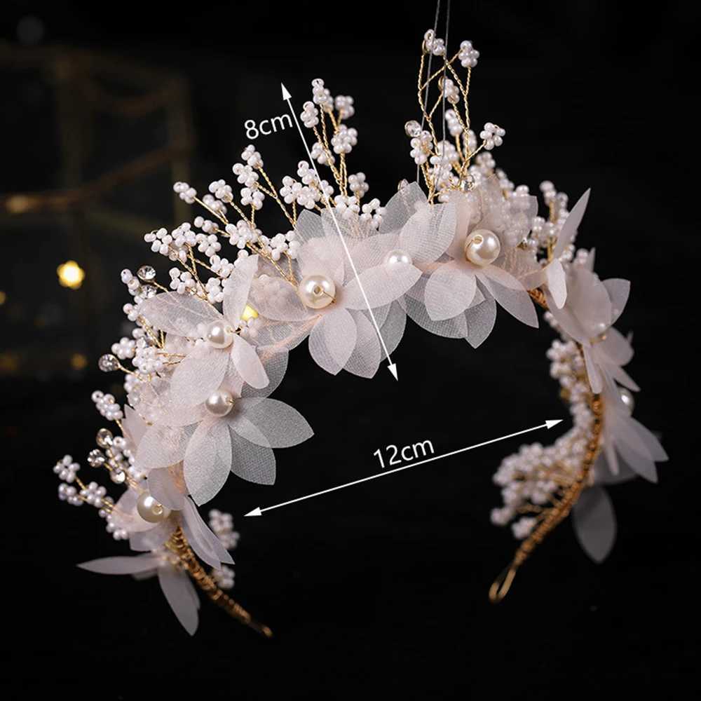 Handmade Bride Hair Accessories Bridal Fairy Hair Hoop and Dangle Earrings Hair Band Accessories for Bride and Bridesmaid Z250605