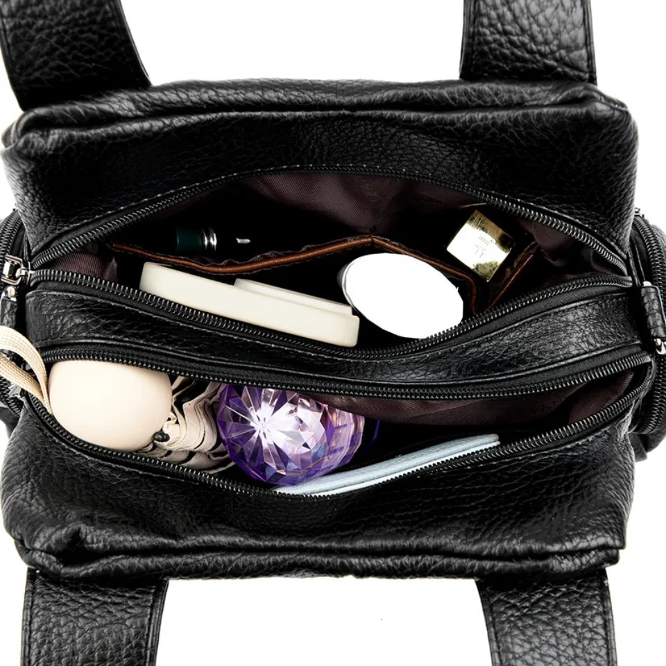 Top Quality Pu Leather Ladies Handbags Crossbody Shoulder Bags for Women Mother Commuting Messenger Bags Sac 250605