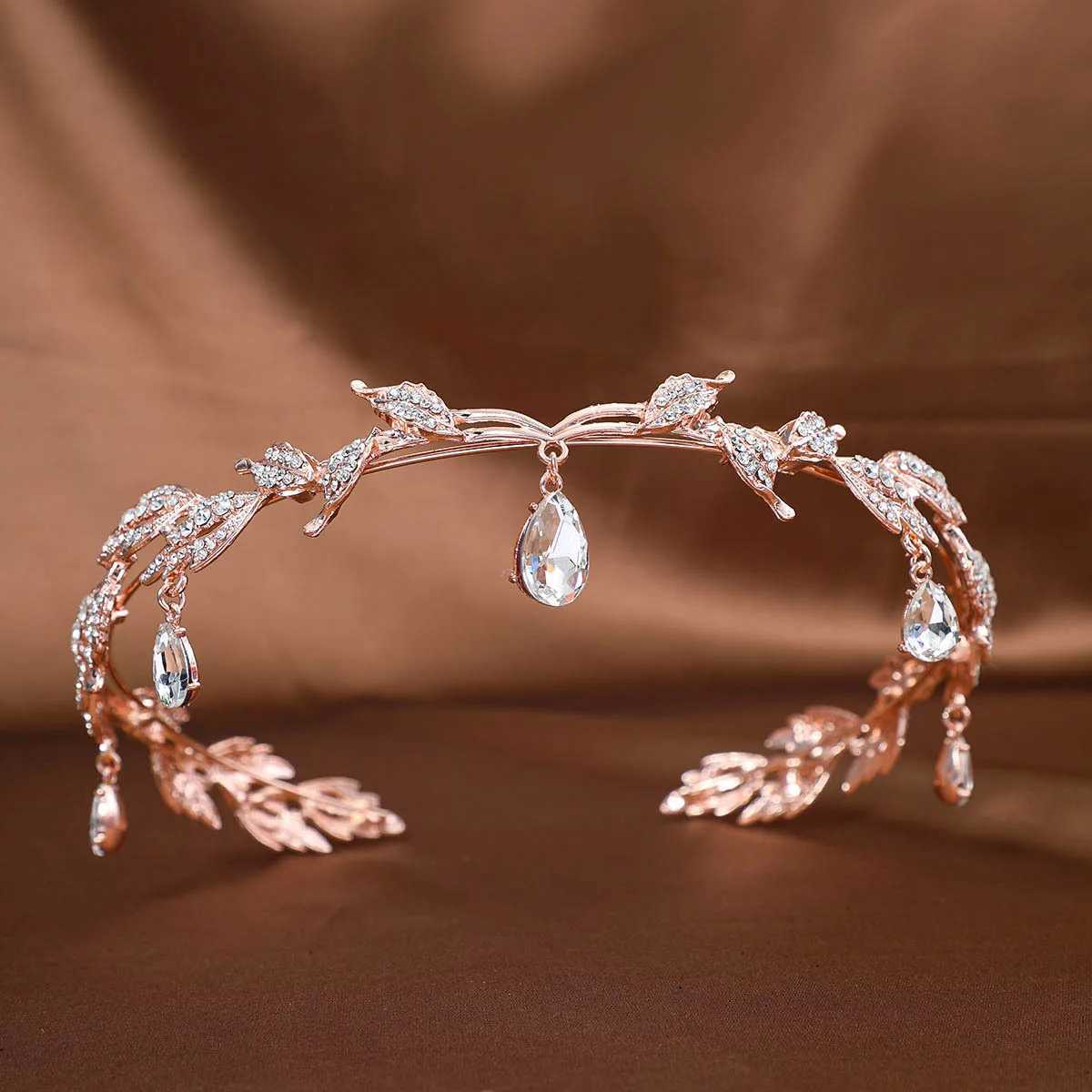 Baroque Crystal Tiaras And Crowns For Women Rhinestone Prom Diadem Headband Bridal Wedding Hair Accessories Jewelry Crown Tiara Z250605