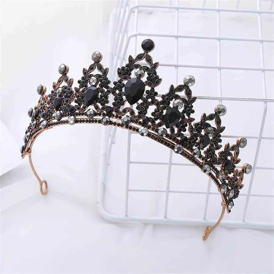 2023 new Wedding Hair Tiara Crystal Bridal Tiara Crown Silver Color Diadem Veil Tiaras Wedding Hair Headpieces Head Jewelry gift Z250605