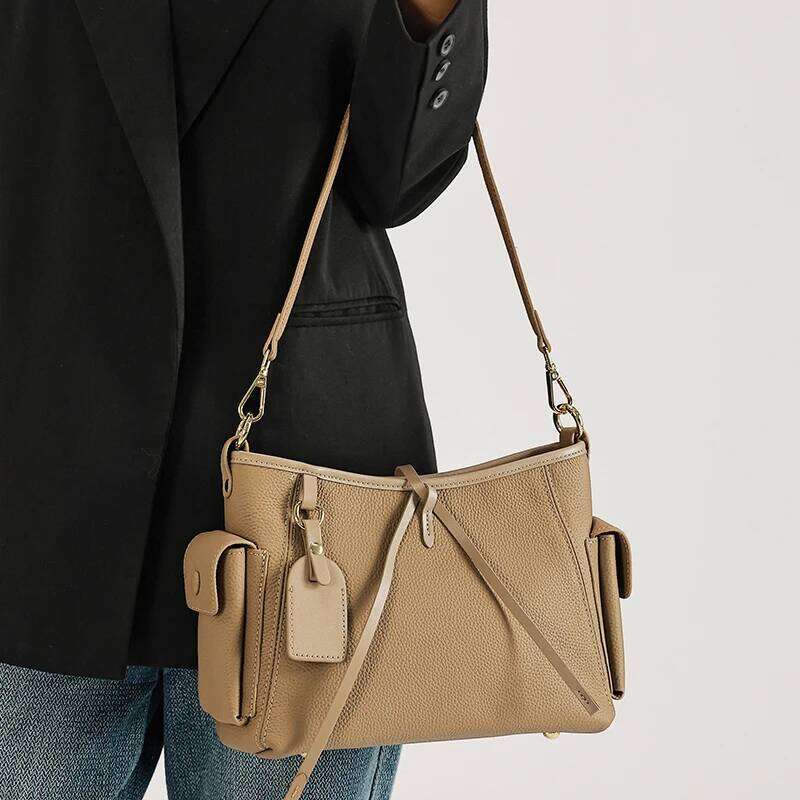 Designer Bags 2025 Women's Natural Cow Real Leather Shoulder Bag Ladies Retro Soft Cowhide Crossbody Bags Female Fashion Design Handbags New Luxu