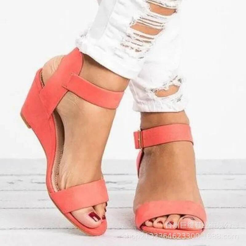 Ddmyoutdoor Summer Fashion Women Sandal Wedges Casual Woman Peep Toe Black Platform Sandals Causal Shoes Sdc Outdoor Shoes