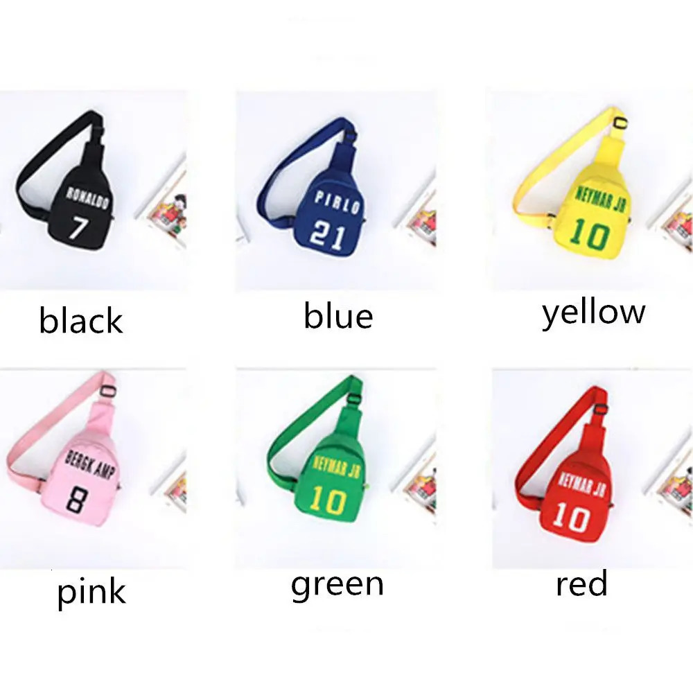 Childrens Fashion Number Printed Chest Bag Girls Boys Sports Leisure Messenger Handbags Allmatch Shoulder Bag 250605