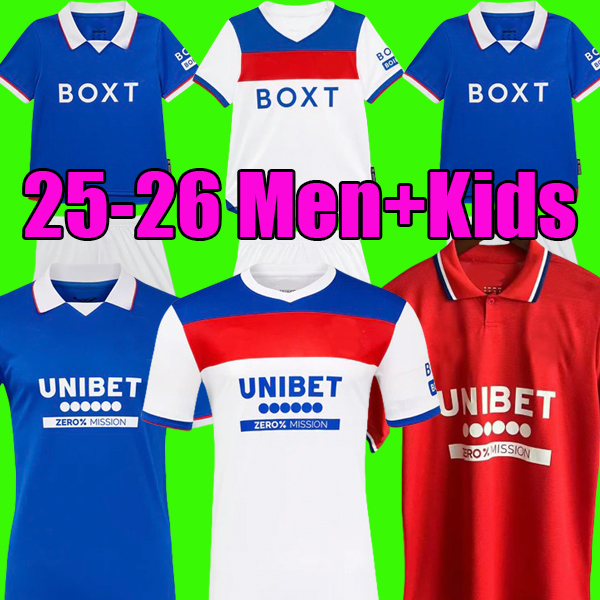 25 26 RANGERSS fc Soccer Jerseys 2025 2026 Glasgow COLAK ROOFE LUNDSTRAM BARKER MORELOS TAVERNIER TILLMAN FC FASHION JR Home blue top Football Shirt men kids kit sets