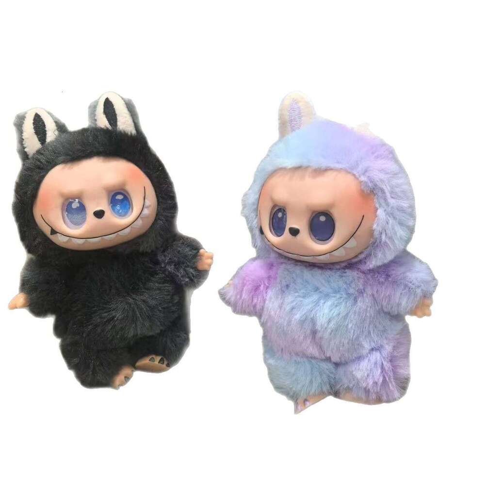 Third Generation Bubble Mat Pendant Labubu Vinyl Face Ornament aron Plush Toy Doll