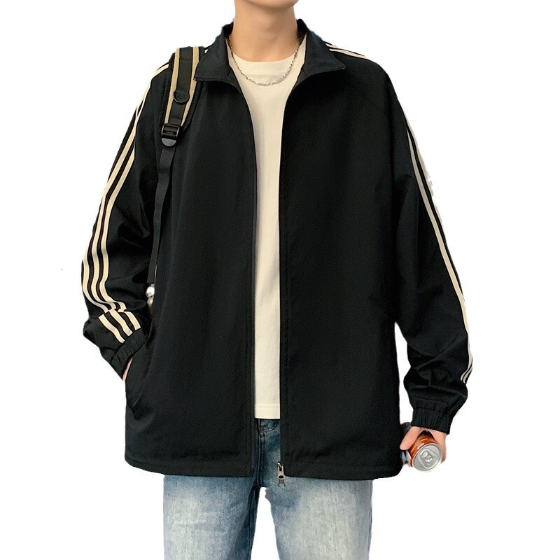 Ddmyoutdoor Spring And Autumn Men S Three Trendy Brand Windproof Waterproof Loose Oxford Horizontal Bar Jacket Couple S Style Jogging Suit