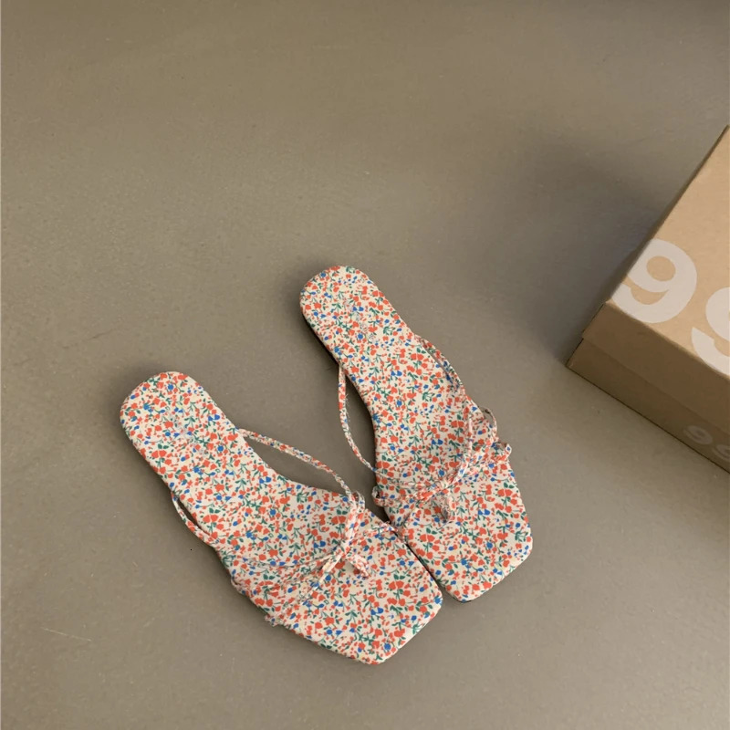 Shoes Woman Slippers Casual Pantofle Rubber Flip Flops Low Summer Flat Hawaiian Rome Scandals Fashion PU Silk Fa 250605