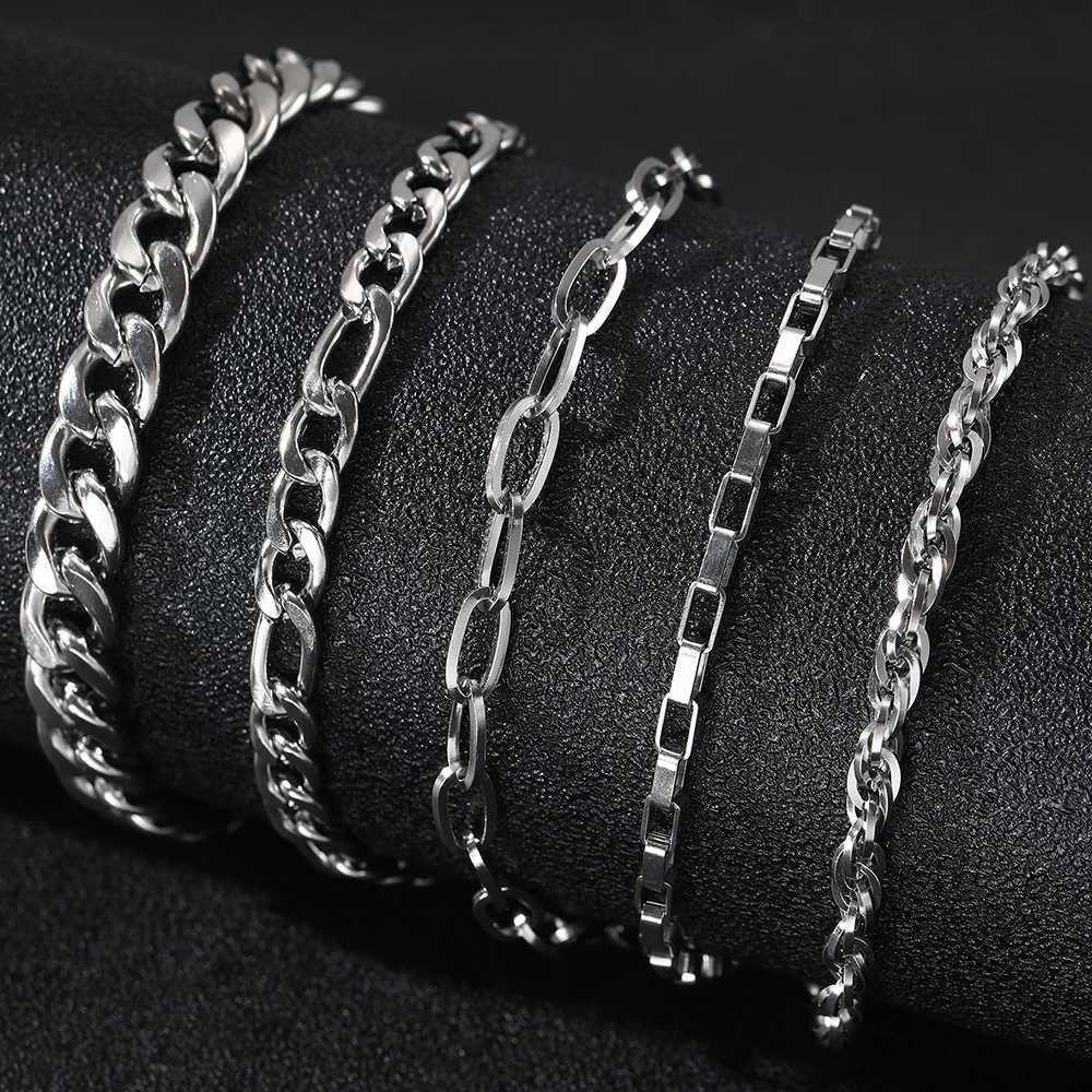 Stainless Steel Bracelet Premium Texture Chunky Chain Simple Bracelet No Fade High Quality Atmosphere Bracelet For Women Jewelry W250606