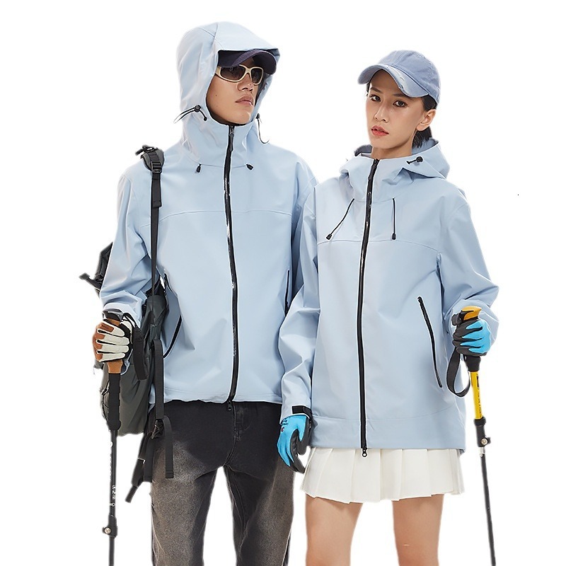 Ddmyoutdoor Hard Shell Men Women GBT National Standard Waterproof Single Layer Laminated Outdoor Jacket For Hiking And Mountain Climbing Jackets