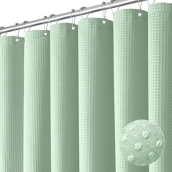 A567 plain waffle waterproof and mildew-proof polyester shower curtain bathroom curtain toilet partition curtain shower curtain