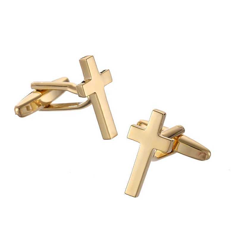 Classic Mens French Shirt Cufflinks Multi-colored Cross Grid Blue Pattern Cuff Buttons Wedding Suit Accessories Jewelry Gifts W250606