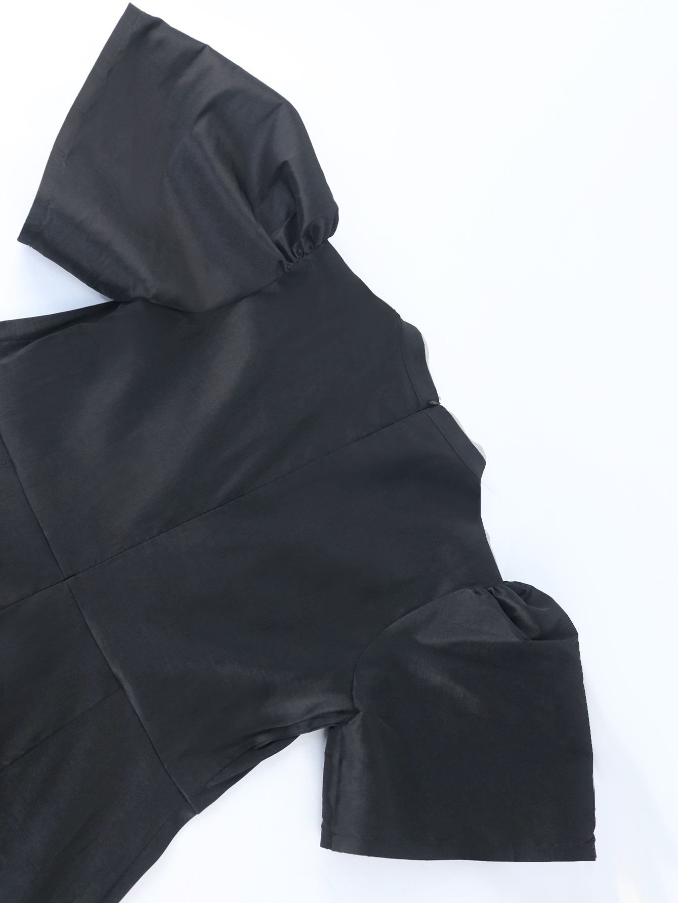 Black Purple Long Dress For Woman Elegant Sheath Short Puff Sleeves Lace Patchwork Sexy High Slit Formal Party Wedding Plus Size Gowns