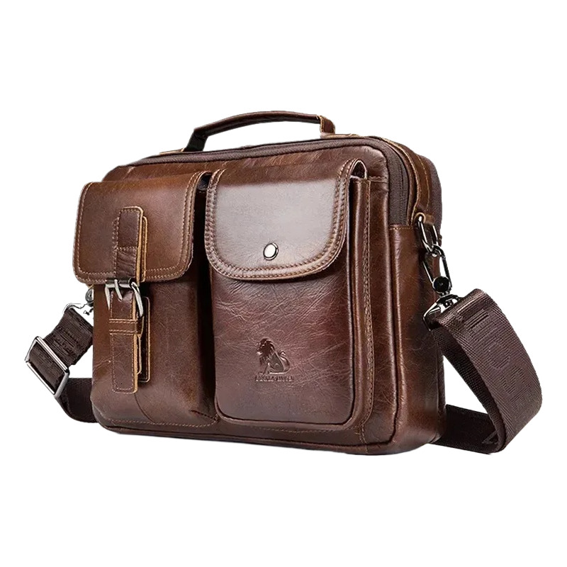 New Free Shipping Designer Bag Home>tags>cow Leather Bags>mens Messenger Bags>fashion Handbags>mens Travel Shoulder Bags