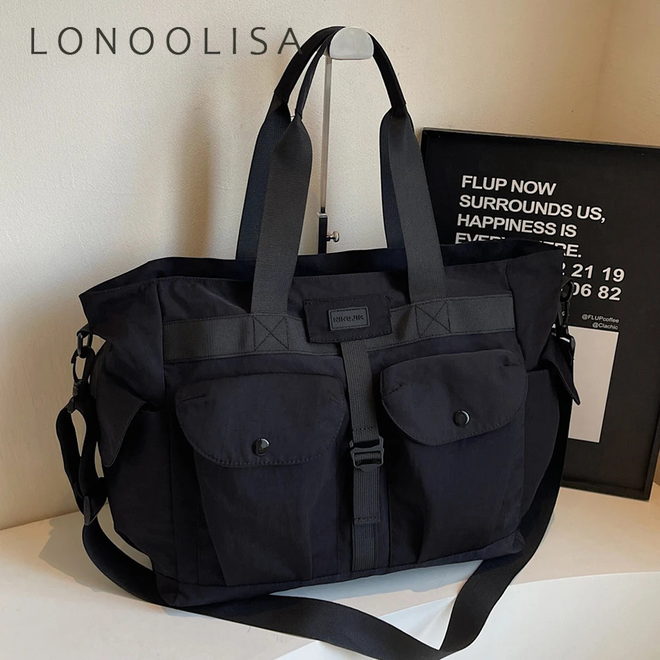 Large Capacity Shoulder Crossbody Bag Fitness Bag Outdoors Casual Travel Tote Bags Dry Wet Separation Handbags Messenger Sac 250605