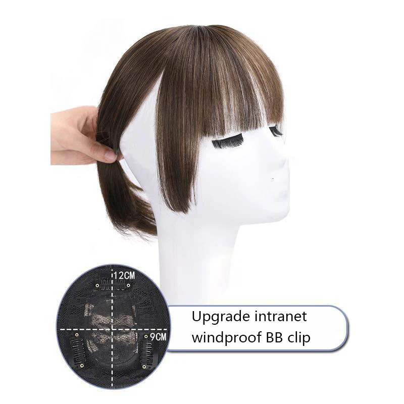 PAGEUP Synthesis 3D Princess Bangs Hime Cut Bangs Hairstyles Clip In Bangs Hair Bangs for Women Hair Bangs Clip on Hair 250529