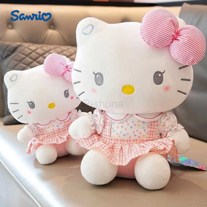 Sanrio Hello Kitty Anime Hello Kitty Stuffed Toys Plushier Soft Pillow Birthday Gifts For Girls Kawaii Hello Kitty Plush Dolls X2506052