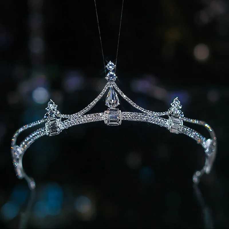 Fashion Luxury Bridal Crowns Women Tiaras Rhinestone Crystal Diadem Bride Headband Wedding Banquet Hair Accessories Headdress Z250605