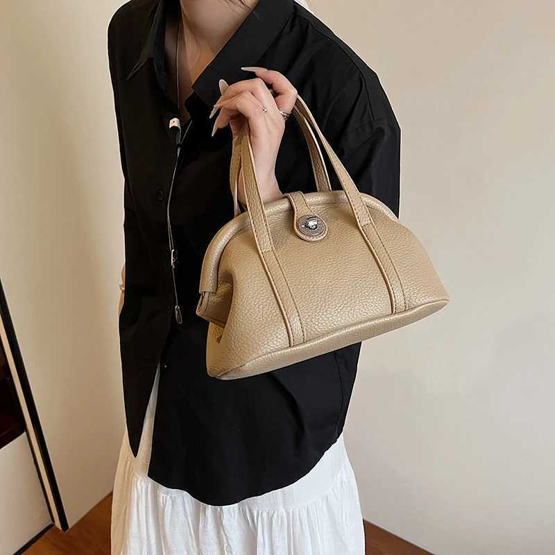 LEFTSIDE Small Shoulder Crossbody Bags PU Leather Women Underarm Bags 2025 Solid Color Top-handle Purse Female Daily Handbags M250606