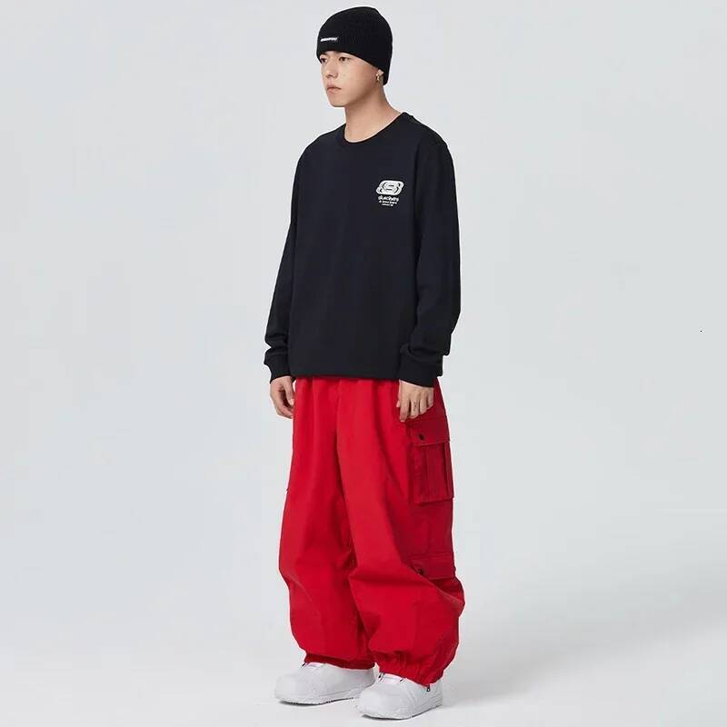 Ddmyoutdoor Outdoor Sport Snow New Women Waterproof Ski Overalls Man Loose Skiing Pants Winter Pro Warm Windproof Couple Trousers Jogging Suit