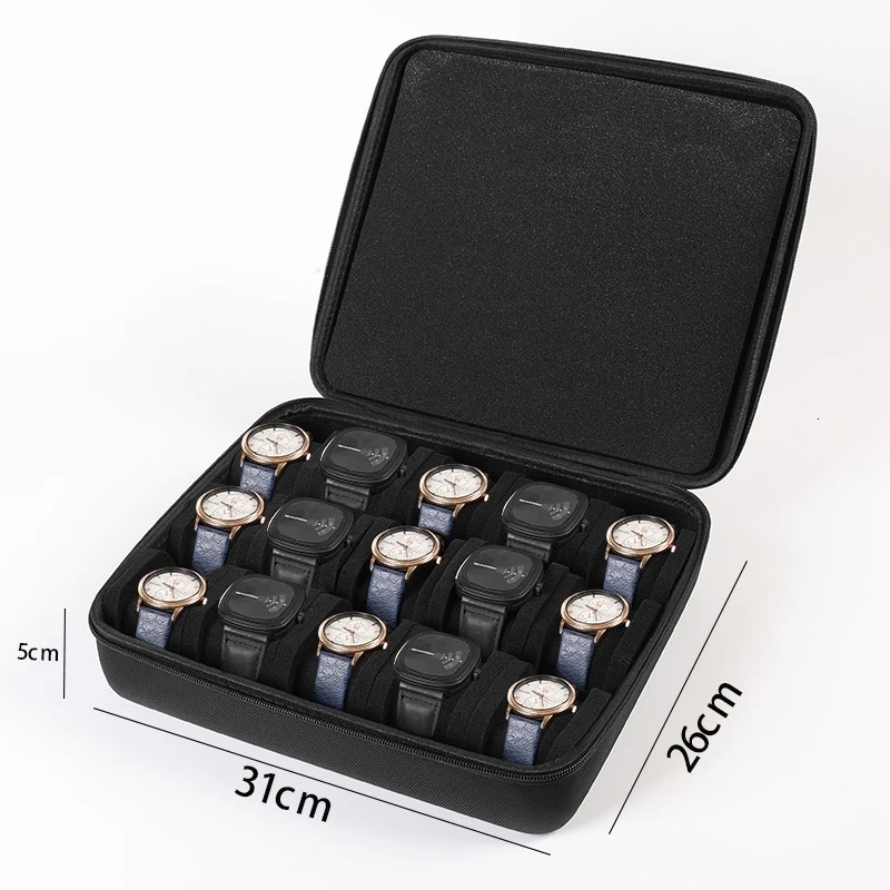 Watch Box Organizer For Men or WomenWatch Travel Case Portable Storage Display Holder for Wristwatches and Smart Watches y250519