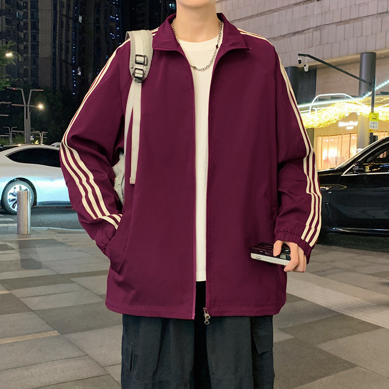 Ddmyoutdoor Spring And Autumn Men S Three Trendy Brand Windproof Waterproof Loose Oxford Horizontal Bar Jacket Couple S Style Jogging Suit