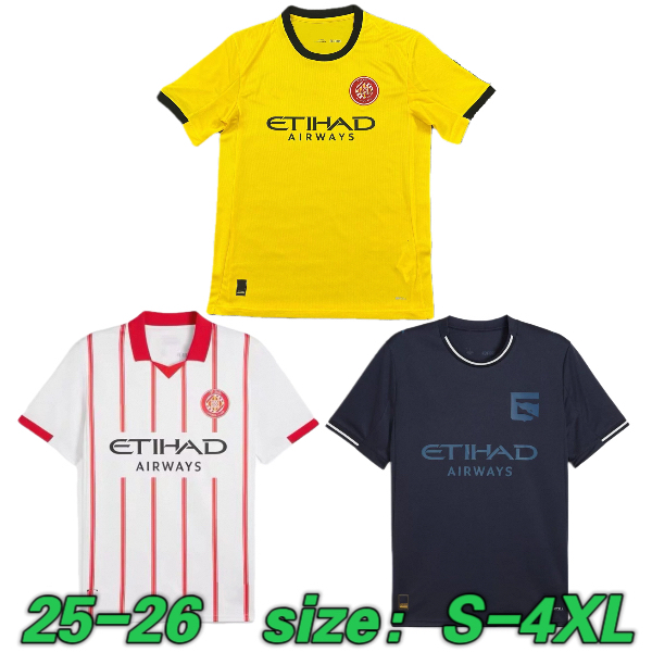 2025 2026 GiRonaS FC DANJUMA Soccer Jerseys ABEL RUIZ ASPRILLA GIL KREJCI VAN DE BEEK BLIND STUANI TSYGANKOV HERRERA home away 3rd 25 26 football men kids shirt S-4XL