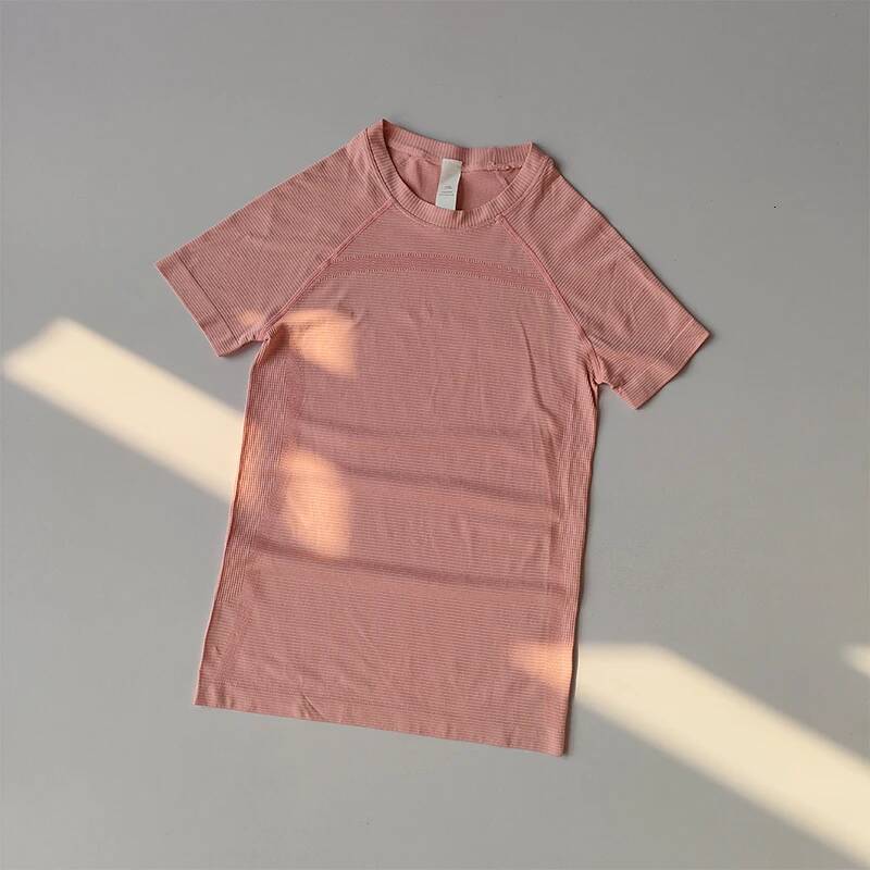 Round Neck Sports Short-sleeved Women's 2025 Spring and Summer New Yoga Suit Running Training Top Tight Slim Fiess T-shirt