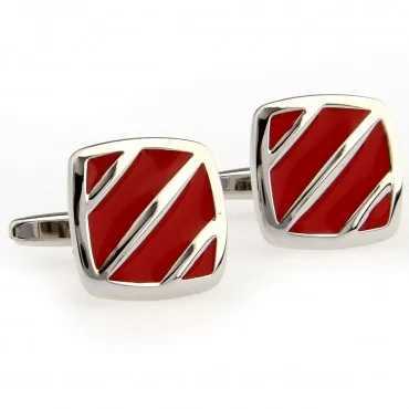 Fashion Red Black Blue Enamel Epoxy Cufflink Cuff Link 1 Pair Big Promotion Shipping W250606