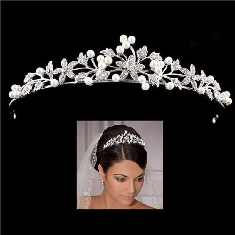 8 Designs Crystal Wedding Bridal Tiara Crown For Women Prom Head Diadem Hair Ornaments Wedding Bride Hair Jewelry Accessories Z250605