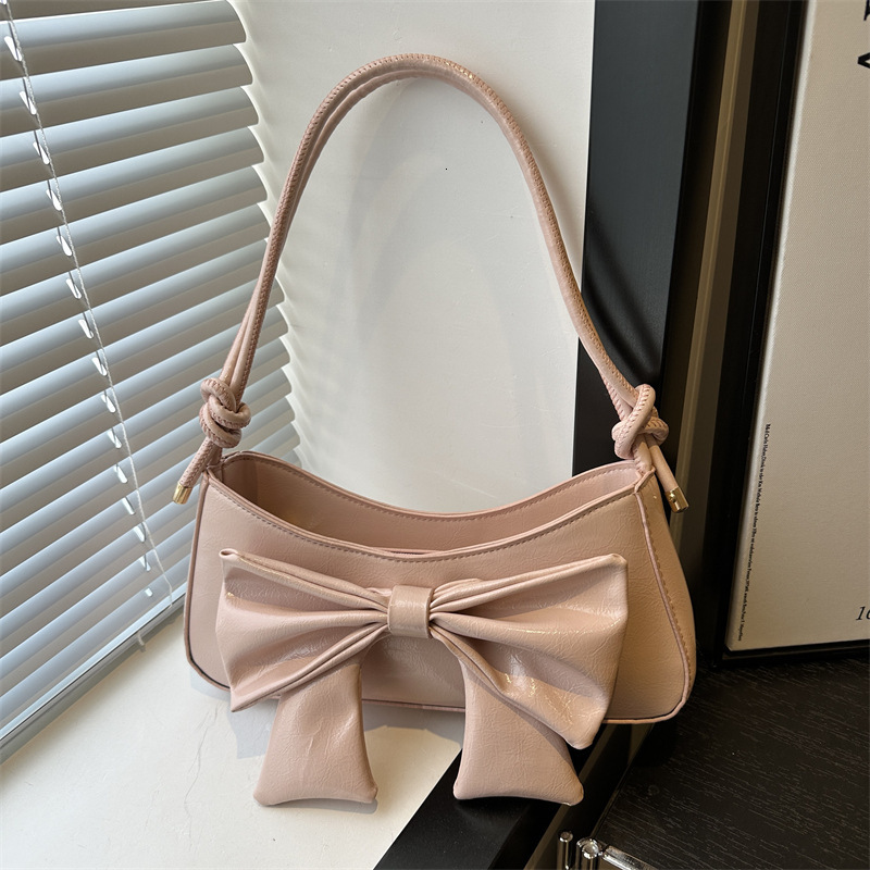 designer High-end Bowknot Underarm Small Square Bag for Women 2025 New Fashion Single Shoulder Bag Cross-border Foreign Trade Style Crossbody Bag