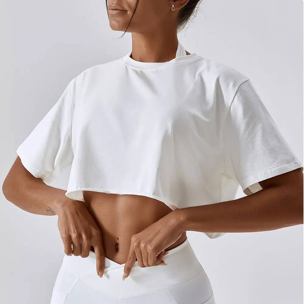 Smock Loose Fiess Exercise Gym Outdoor Training Shirt Sports Short Sleeve Yoga T-shirt Top Women's