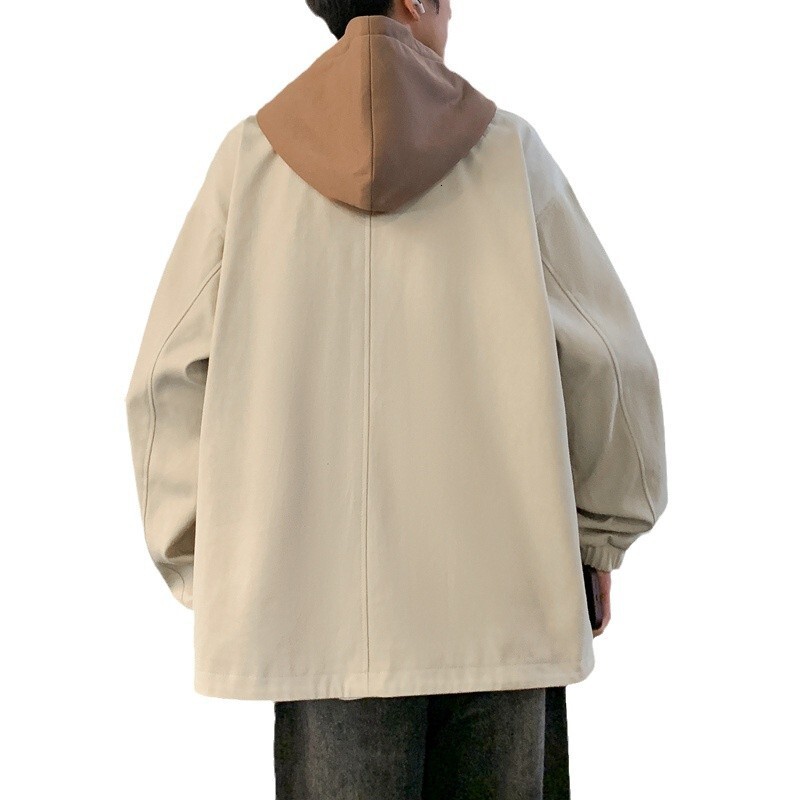 Ddmyoutdoortwo Piece Jacket For In Spring And Autumn Loose Plus Size Trendy Brand Hooded Workwear Jacket Outdoor Windproof Men Jogging Suit