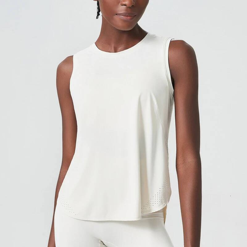 Summer Sleeveless Yoga T-Shirt Women Loose Fiess Running Tank Top Breathable Quick Dry Gym Vest Female Workout Sportswear