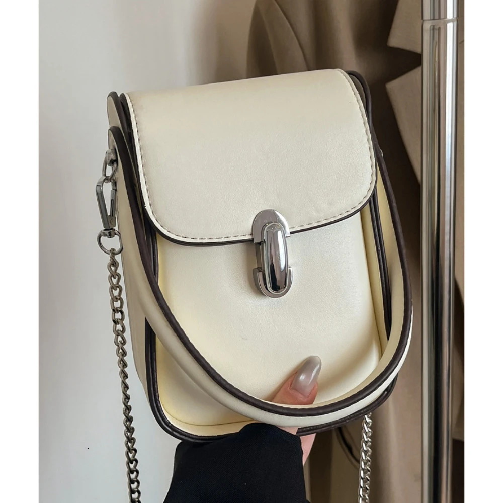 Women Crossbody Bag Summer Simple Solid Color Buckle Single Shoulder Bags Casual All-Matched Versatile Commute Packs 250605