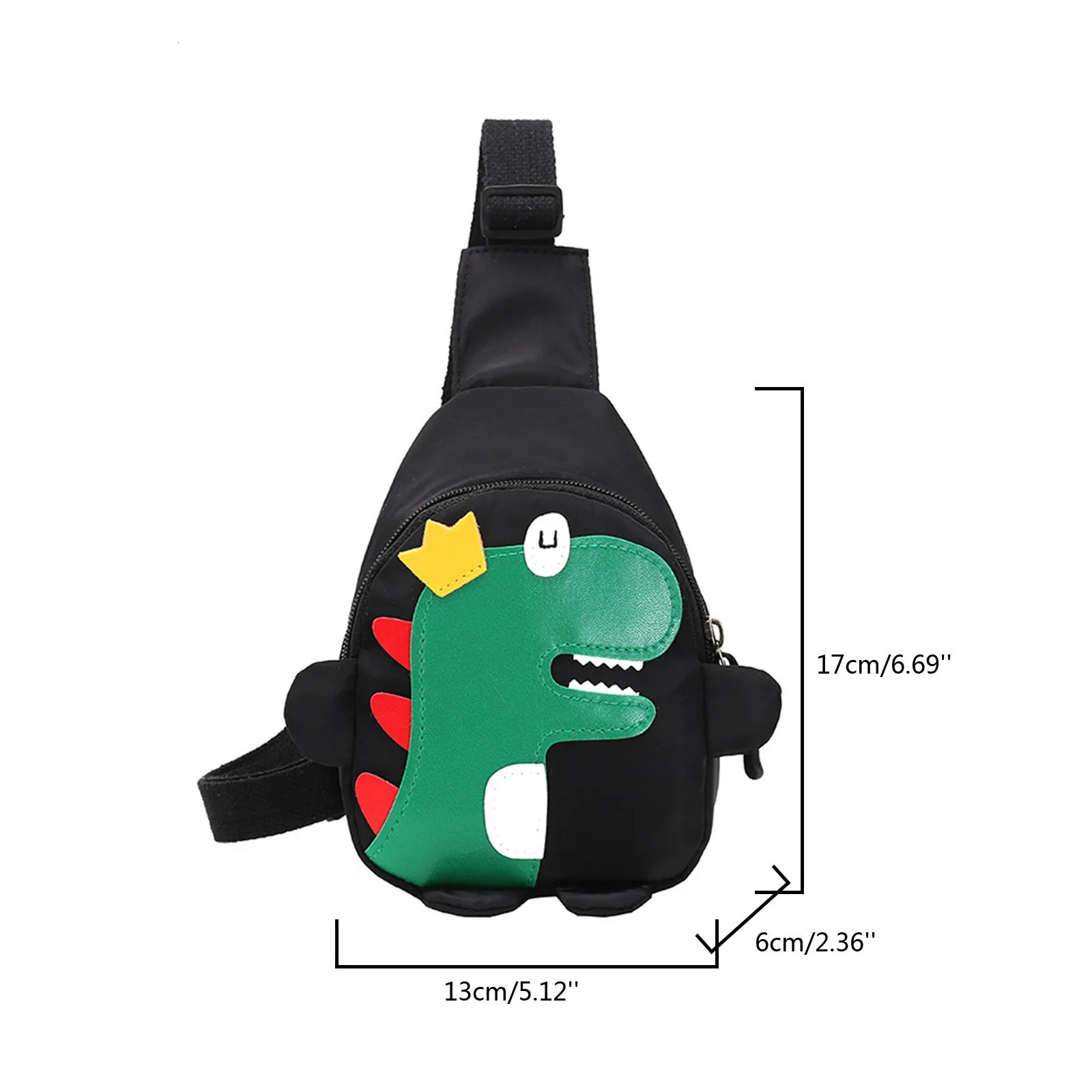 Childrens Shoulder Bags Cute Cartoon Dinosaur Waist Bag for Boy Girl Adjustable Chest Crossbody Phone Pouch 250605
