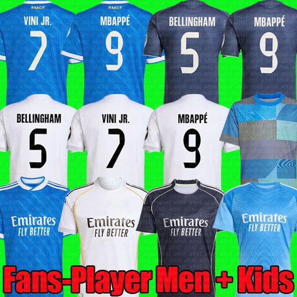25 26 Real MBAPPE BELLINGHAM VINI soccer jerseys RODRYGO 2025 fans player football shirts tops men kids kit sets 2025 2026 Madrids