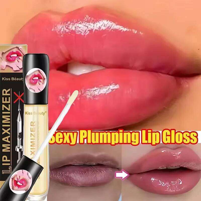 Fast Volumising Plumper Serum Sexy Oil Gloss Increase Elasticity Reduce Fine Lines Brighten Moisturizing Lip Care free shipping