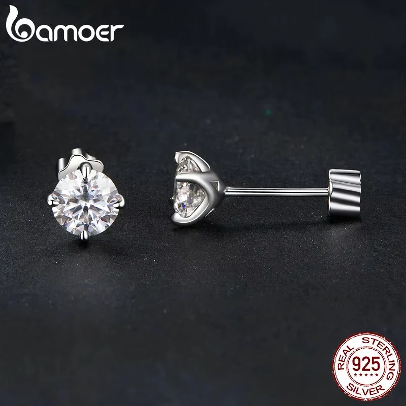 stud earrings designer for women men solid 925 sterling silver earrings pass diamond tester with certificate VVS1 D color moissanite earrings jewelry 