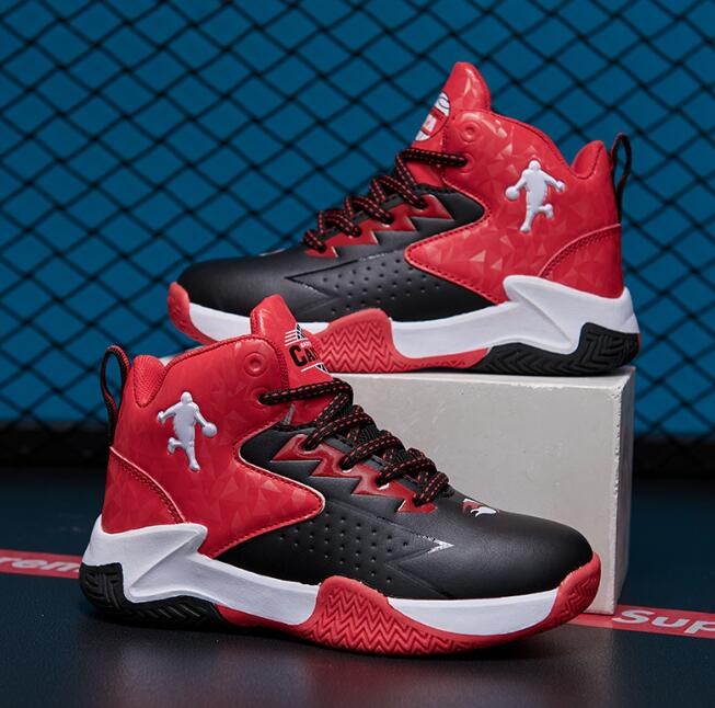 Children's basketball sneaker shoes for men in spring and summer new outdoor sports shoes for boys primary school students middle and large leath