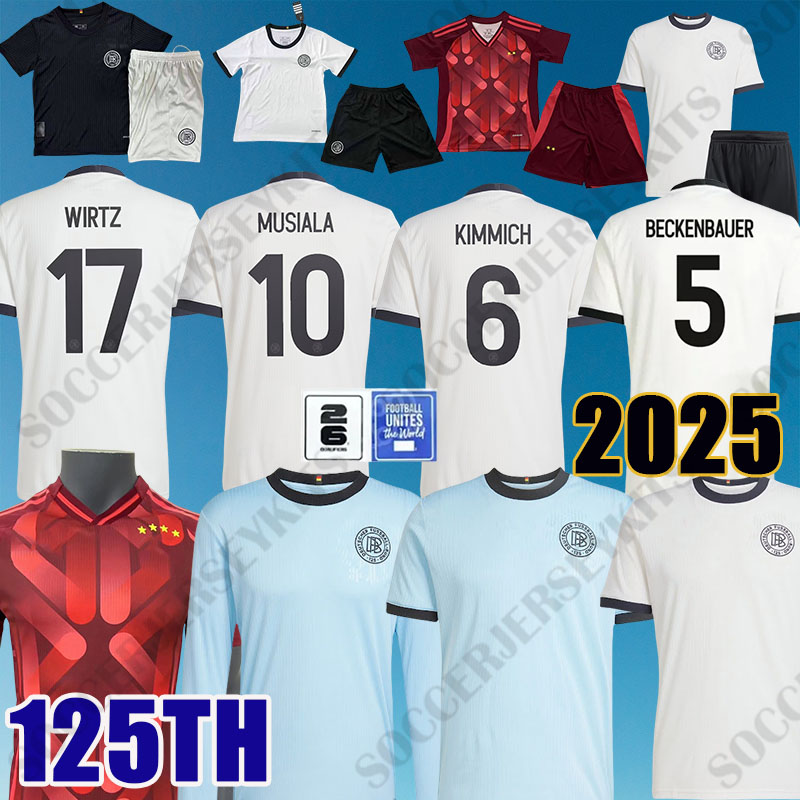 3XL germany 125 Deutschland Whiteout DFB jersey germany jersey maillot allemagne EM Trikots camiseta alemania 2026 world cup Germany 2025 BECKENBAUER#5 125 TH