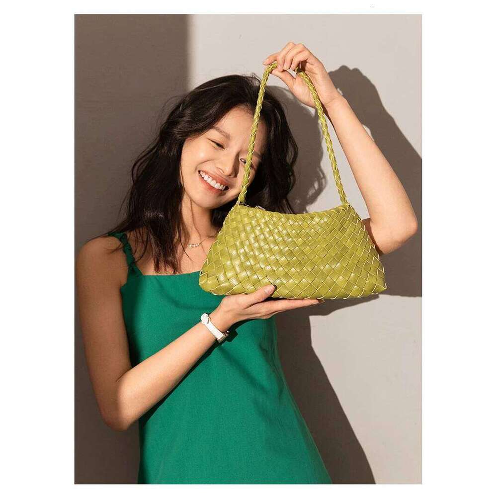 OLOEY Hand-woven women's vegetable basket sailboat bucket bag, casual vacation handbag shoulder bag