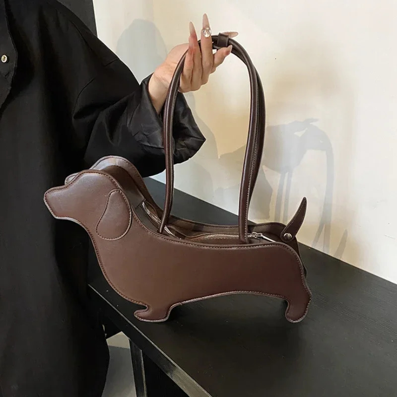 Three-dimensional Dachshund Trend Shoulder Bag INS Retro Lady Handbag Underarm Bag Chic Bag Bolsas De Mujer 250605