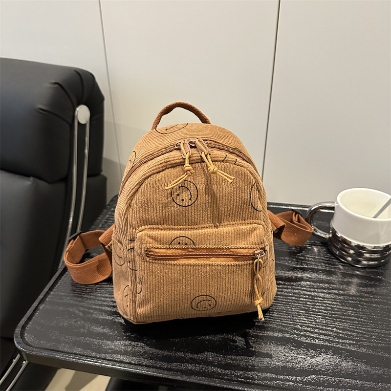 designer Vintage Spring Solid Color Japanese Style Women's Backpack Korean Version Casual Niche Design Simple Student School Bag Women's Bac