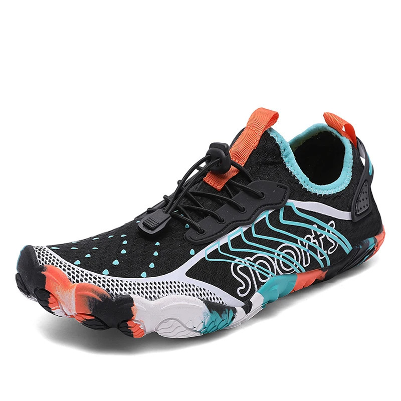 Women Men Aqua Shoes Summer Upstream Wading Shoes Water Sports Sneakers Unisex Five Fingers Swimming Surfing Footwear 250604