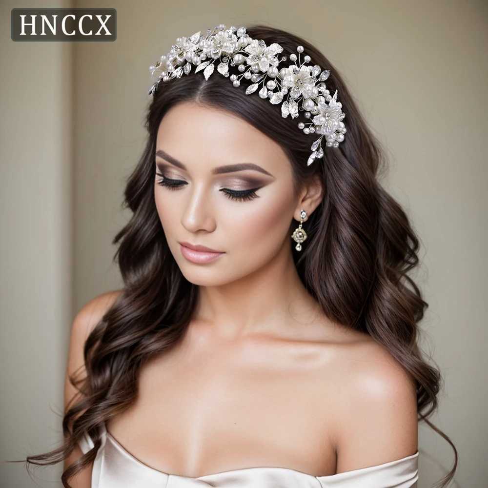 HNCCX Silver Color Alloy Leaves Hair Accessories For Elegant Girls Bride Bridal Wedding Hair Accessories Headpieces Gift CP603 Z250605