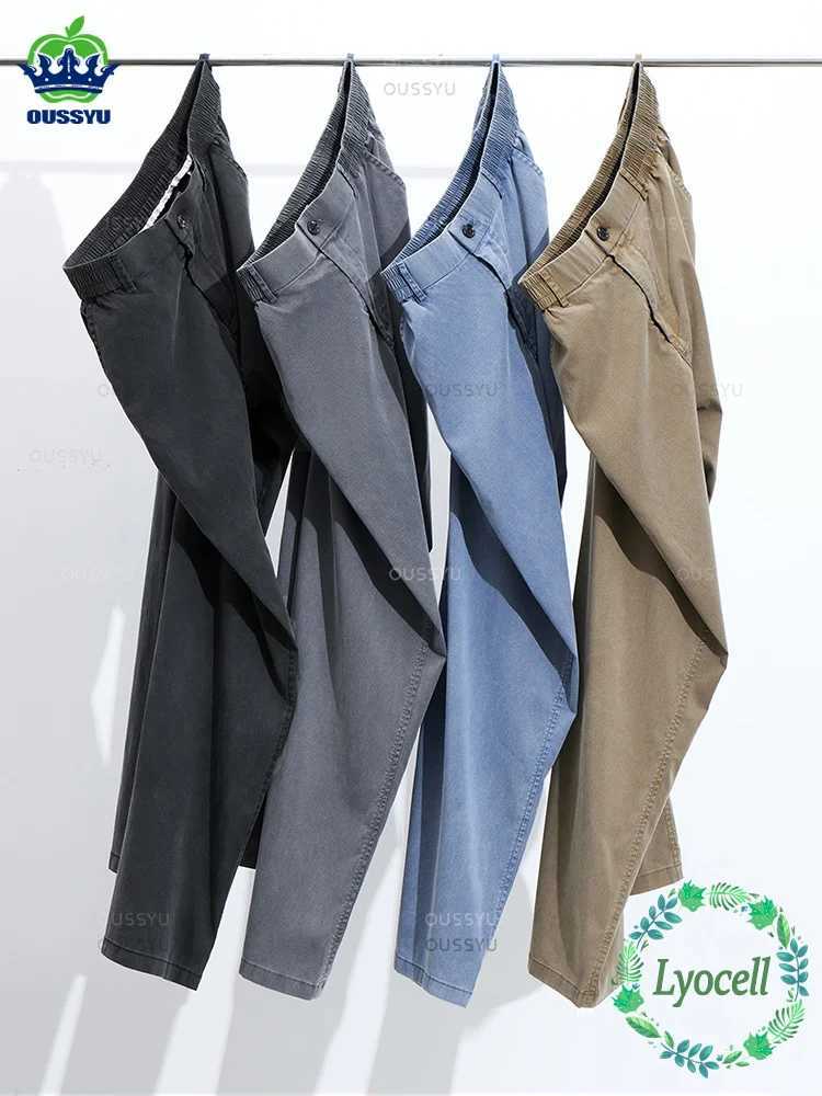 Newly Upgraded Summer Ultrathin Soft Lyocell Fabric Mens Jeans Breathe Loose Straight Denim Pants Casual Trouser Plus Size 5XL Z250605