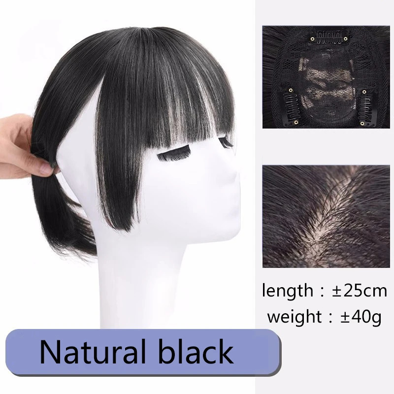 PAGEUP Synthesis 3D Princess Bangs Hime Cut Bangs Hairstyles Clip In Bangs Hair Bangs for Women Hair Bangs Clip on Hair 250529